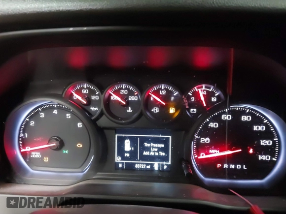 2020 Chevrolet Silverado 1500 Custom with VIN 1GCRWBEF0LZ247758, listed as a IAAI auction lot 40836607 with 83,727 mi miles. Bid and sale history available at carsss.com. Image 7.