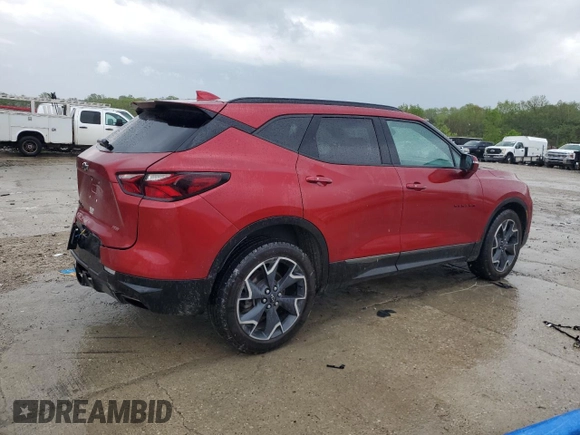 2022 Chevrolet Blazer RS with VIN 3GNKBKRS0NS125686, listed as a Copart auction lot 56734415 with 46,224 mi miles and Salvage title. Bid and sale history available at DreamBid. Image 3.