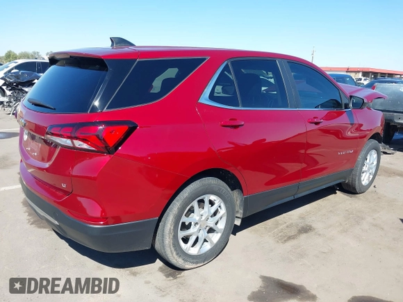 2022 Chevrolet Equinox LT with VIN 3GNAXKEV3NL212053, listed as a IAAI auction lot 41869020 with 98,651 mi miles. Bid and sale history available at carsss.com. Image 4.