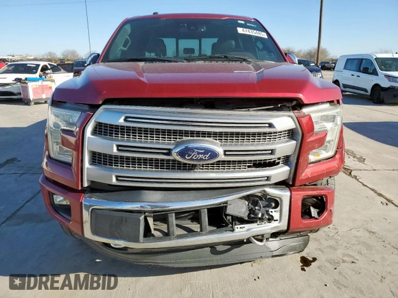 2016 Ford F-150 XLT with VIN 1FTEW1EGXGFC74426, listed as a Copart auction lot 47435485 with 177,962 mi miles and Salvage Title. Bid and sale history available at carsss.com. Image 5.