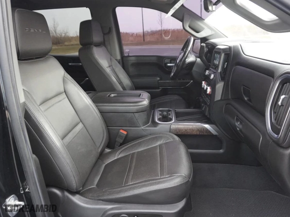 2020 GMC Sierra 1500 Denali with VIN 1GTU9FEL6LZ119443, listed as a Copart auction lot 44381815 with 55,124 mi miles and Salvage Title. Bid and sale history available at carsss.com. Image 5.