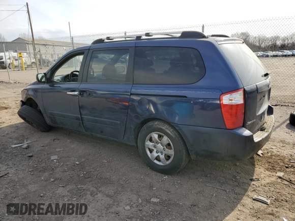 2008 Kia Sedona LX with VIN KNDMB233086212855, listed as a Copart auction lot 48263625 with 210,653 mi miles and Salvage Title. Bid and sale history available at carsss.com. Image 2.