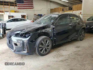 2020 Lexus UX 250h F Sport with VIN JTHR9JBH6L2021884, listed as a Copart auction lot 49072545 with 61,484 mi miles and Salvage Title. Bid and sale history available at DreamBid. Image 1.