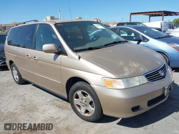2001 Honda Odyssey EX with VIN 2HKRL18681H530346, listed as a IAAI auction lot 42371126 with 211,604 mi miles and . Bid and sale history available at DreamBid. Image 1.