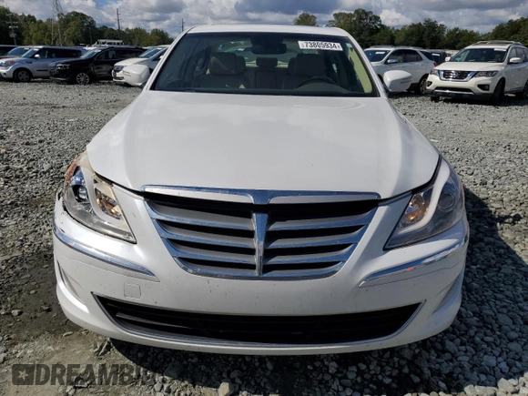 2014 Hyundai Genesis 3.8L with VIN KMHGC4DD4EU265431, listed as a Copart auction lot 73805934 with 209,667 mi miles and Salvage Title. Bid and sale history available at carsss.com. Image 5.