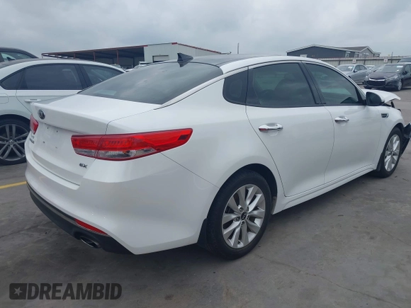 2018 Kia Optima EX with VIN 5XXGU4L35JG182990, listed as a IAAI auction lot 42126209 with 66,245 mi miles and . Bid and sale history available at carsss.com. Image 4.
