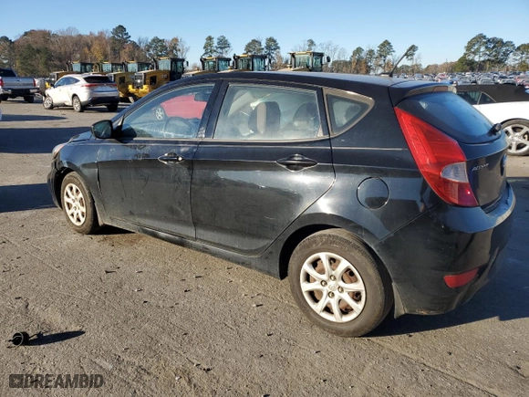 2012 Hyundai Accent GS with VIN KMHCT5AE7CU021416, listed as a Copart auction lot 83701014 with 215,287 mi miles and Salvage Title. Bid and sale history available at carsss.com. Image 2.