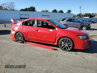 2021 Subaru WRX STI with VIN JF1VA2E63M9805896, listed as a Copart auction lot 84104264 with 68,657 mi miles and Salvage Title. Bid and sale history available at carsss.com. Image 4.