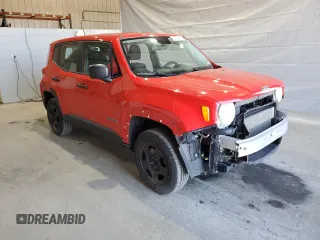2017 Jeep Renegade Sport with VIN ZACCJBAB4HPG43818, listed as a Copart auction lot 53976885 with 122,789 mi miles and Salvage title. Bid and sale history available at DreamBid. Image 4.
