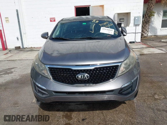 2016 Kia Sportage LX with VIN KNDPBCAC1G7813044, listed as a IAAI auction lot 41976849 with Not Provided miles and . Bid and sale history available at carsss.com. Image 6.