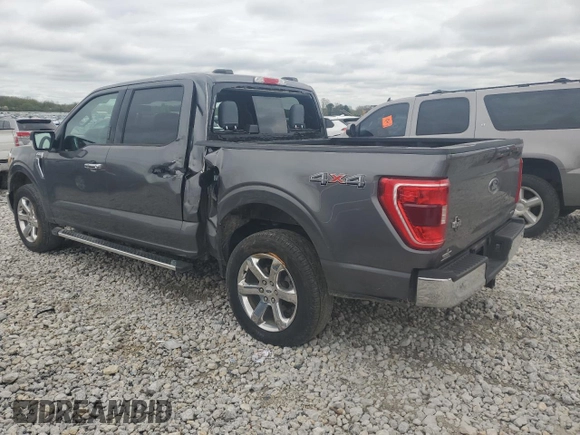 2023 Ford F-150 XL with VIN 1FTEW1EP8PKF20042, listed as a Copart auction lot 55163335 with 26,870 mi miles and Salvage title. Bid and sale history available at DreamBid. Image 2.
