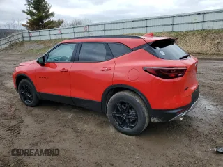 2023 Chevrolet Blazer LT z VIN 3GNKBCR40PS201725, wystawiony jako Copart lot #53100675 z przebiegiem 14 828 mil mil oraz Czysty tytuł • Clean title. Historia ofert i sprzedaży dostępna na DreamBid. Obrazek 2.