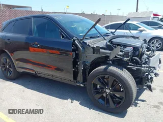2025 Jaguar F-Pace R-Dynamic S with VIN SADCT2EX9SA743201, listed as a IAAI auction lot 42530229 with 5,059 mi miles and . Bid and sale history available at DreamBid. Image 1.