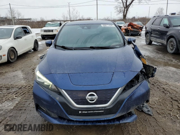 2018 Nissan LEAF S with VIN 1N4AZ1CP4JC305063, listed as a Copart auction lot 49671435 with 128,514 mi miles and Salvage Title. Bid and sale history available at DreamBid. Image 5.