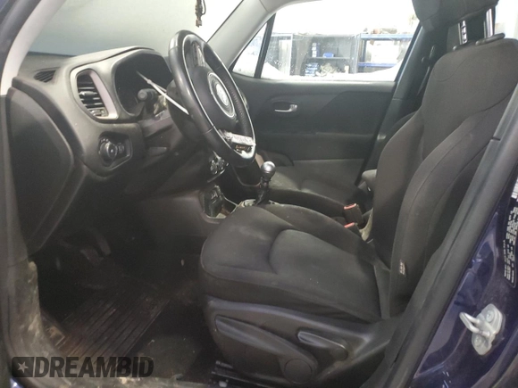 2016 Jeep Renegade Latitude with VIN ZACCJABW6GPC42409, listed as a Copart auction lot 45591525 with 108,576 mi miles and Salvage Title. Bid and sale history available at DreamBid. Image 7.