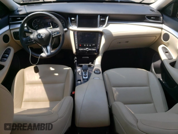2021 Infiniti QX50 Luxe with VIN 3PCAJ5BB7MF108944, listed as a Copart auction lot 58955275 with 100,215 mi miles and Salvage title. Bid and sale history available at DreamBid. Image 8.