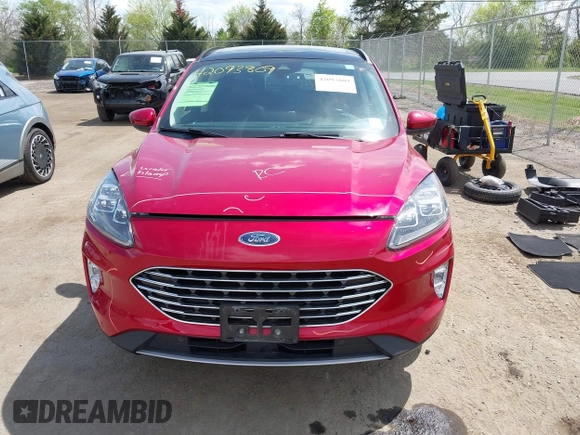 2021 Ford Escape Titanium Hybrid with VIN 1FMCU9DZ9MUA15184, listed as a IAAI auction lot 42093809 with 48,983 mi miles and . Bid and sale history available at DreamBid. Image 13.