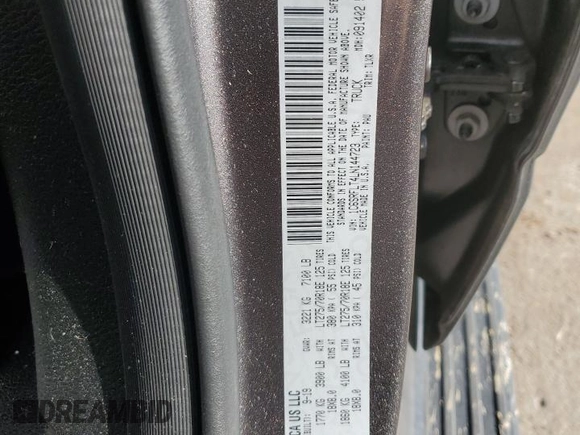 2020 Ram 1500 Rebel with VIN 1C6SRFLT4LN144723, listed as a Copart auction lot 59843935 with 90,936 mi miles and Salvage title. Bid and sale history available at DreamBid. Image 12.