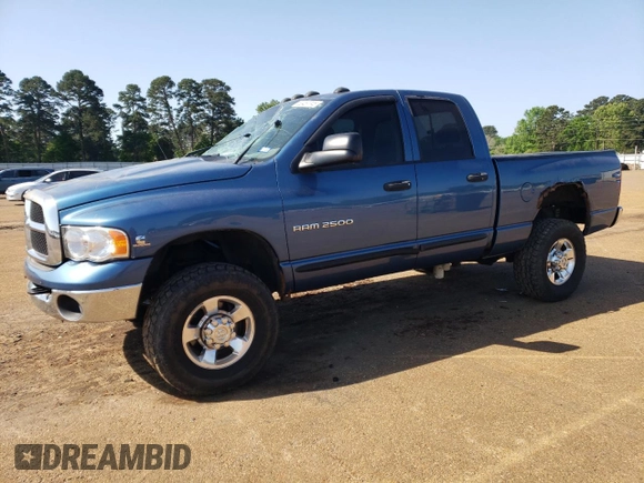 2005 Dodge 2500 SLT z VIN 3D7KS28C05G746616, wystawiony jako Copart lot #52457745 z przebiegiem 217 792 mil mil oraz Szkoda całkowita • Salvage title. Historia ofert i sprzedaży dostępna na DreamBid. Obrazek 1.