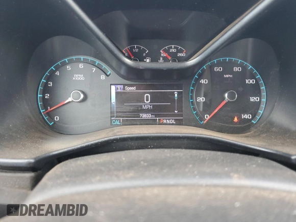 2017 GMC Canyon 4WD SLE with VIN 1GTG6CEN5H1259799, listed as a Copart auction lot 86647814 with 73,833 mi miles and Salvage Title. Bid and sale history available at carsss.com. Image 9.