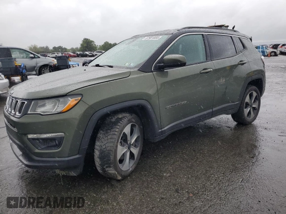 2019 Jeep Compass Latitude z VIN 3C4NJDBB8KT674296, wystawiony jako Copart lot #57901855 z przebiegiem 76 339 mil mil oraz Szkoda całkowita • Salvage title. Historia ofert i sprzedaży dostępna na DreamBid. Obrazek 1.