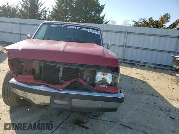1990 Ford F-150 "S" with VIN 1FTDF15Y7LNB52515, listed as a Copart auction lot 83829724 with 966,652 mi miles and Salvage Title. Bid and sale history available at carsss.com. Image 11.
