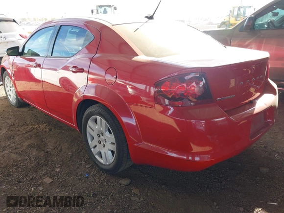 2014 Dodge Avenger SE with VIN 1C3CDZAB4EN109713, listed as a IAAI auction lot 41490298 with 101,833 mi miles and . Bid and sale history available at DreamBid. Image 3.