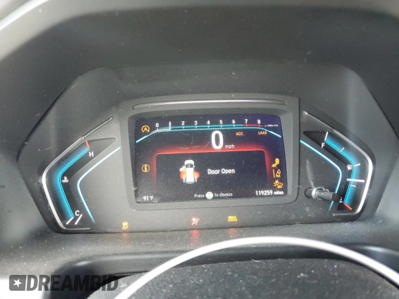 2019 Honda Odyssey Elite z VIN 5FNRL6H97KB078414, wystawiony jako Copart lot #57327895 z przebiegiem 119 259 mil mil oraz Szkoda całkowita • Salvage title. Historia ofert i sprzedaży dostępna na DreamBid. Obrazek 9.