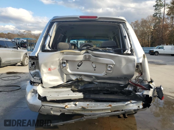2005 Honda Pilot EX with VIN 5FNYF18425B040815, listed as a Copart auction lot 85484094 with 189,149 mi miles and Salvage Title. Bid and sale history available at DreamBid. Image 6.