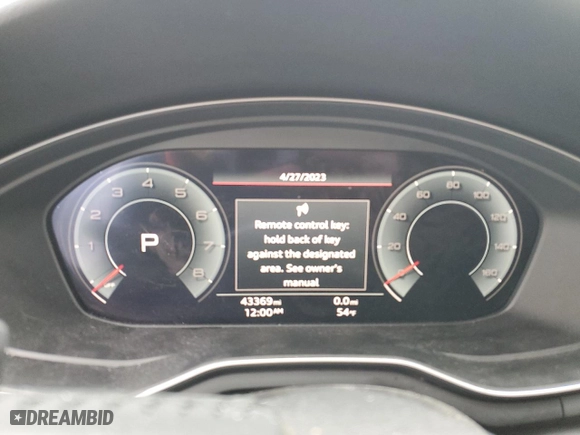 2020 Audi A4 Sedan Premium Plus with VIN WAUENAF44LN008243, listed as a Copart auction lot 51278423 with 43,369 mi miles. Bid and sale history available at carsss.com. Image 9.