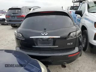 2005 Infiniti FX35 with VIN JNRAS08W95X204141, listed as a Copart auction lot 75446294 with 0 mi miles and Salvage Title. Bid and sale history available at carsss.com. Image 6.
