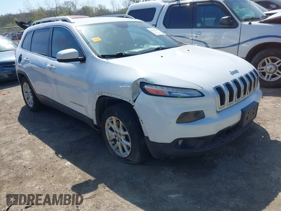 2015 Jeep Cherokee Latitude with VIN 1C4PJLCBXFW506502, listed as a IAAI auction lot 42103117 with 160,433 mi miles and . Bid and sale history available at carsss.com. Image 1.