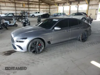 2022 Genesis G70 3.3T z VIN KMTG54TE8NU090398, wystawiony jako Copart lot #55102905 z przebiegiem 30 960 mil mil oraz Szkody całkowita. Historia ofert i sprzedaży dostępna na DreamBid. Obrazek 1.
