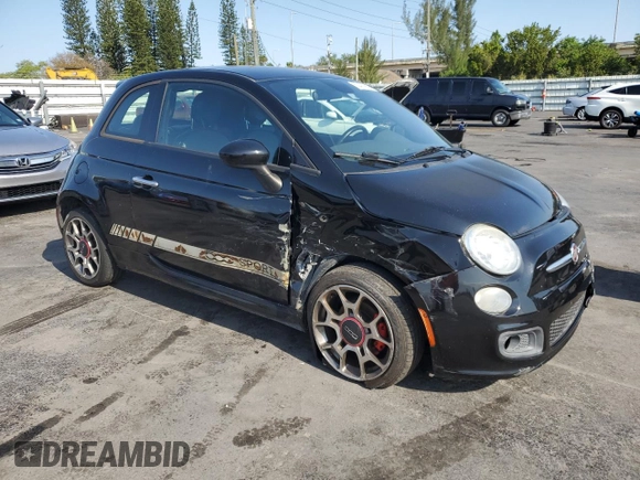 2015 FIAT 500 Sport with VIN 3C3CFFBR6FT707324, listed as a Copart auction lot 52403905 with 61,937 mi miles and Clean Title. Bid and sale history available at carsss.com. Image 4.