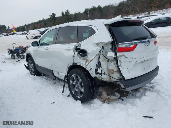 2019 Honda CR-V EX-L with VIN 2HKRW2H84KH665159, listed as a IAAI auction lot 41558717 with 77,307 mi miles. Bid and sale history available at carsss.com. Image 3.