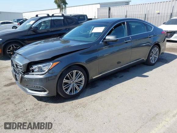 2018 Genesis G80 3.8L with VIN KMHGN4JEXJU266505, listed as a IAAI auction lot 42087994 with 58,251 mi miles and . Bid and sale history available at DreamBid. Image 17.