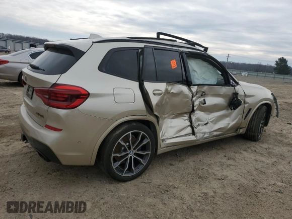 2021 BMW X3 M40i with VIN 5UXTY9C09M9E61321, listed as a Copart auction lot 44116045 with 0 mi miles and Salvage Title. Bid and sale history available at carsss.com. Image 3.