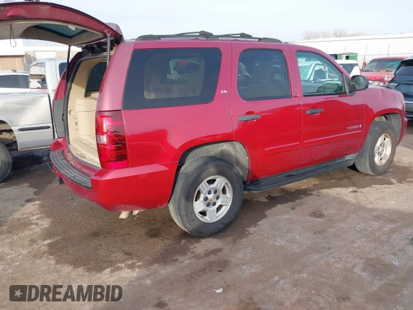 2007 Chevrolet Tahoe LT with VIN 1GNFC13007R275481, listed as a IAAI auction lot 41435767 with 183,818 mi miles and . Bid and sale history available at DreamBid. Image 4.