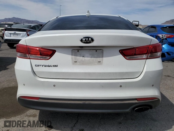 2016 Kia Optima LX with VIN 5XXGT4L36GG064295, listed as a Copart auction lot 51520065 with 123,249 mi miles and Salvage Title. Bid and sale history available at carsss.com. Image 6.