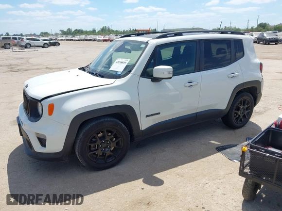 2020 Jeep Renegade Altitude with VIN ZACNJABB7LPL91859, listed as a IAAI auction lot 42038889 with 67,133 mi miles and . Bid and sale history available at DreamBid. Image 17.
