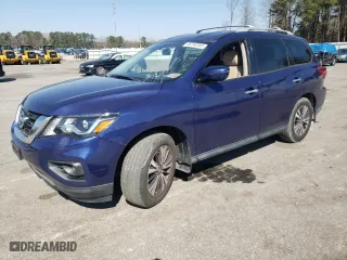 2017 Nissan Pathfinder SV with VIN 5N1DR2MN7HC901932, listed as a Copart auction lot 48744555 with 87,055 mi miles and Clean Title. Bid and sale history available at carsss.com. Image 1.