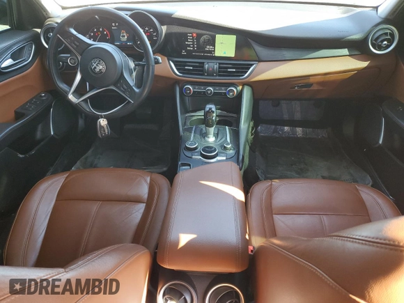 2018 Alfa Romeo Giulia with VIN ZARFAEDN4J7572553, listed as a Copart auction lot 46998825 with 111,778 mi miles and Salvage title. Bid and sale history available at DreamBid. Image 8.