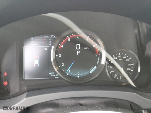 2015 Lexus RC F with VIN JTHHP5BC0F5000738, listed as a Copart auction lot 44816165 with 64,630 mi miles and Salvage Title. Bid and sale history available at carsss.com. Image 9.