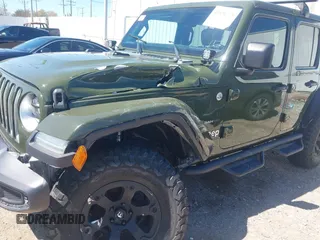 2020 Jeep Wrangler Unlimited Sahara High Altitude with VIN 1C4HJXEG8LW283103, listed as a IAAI auction lot 41830769 with 39,447 mi miles and . Bid and sale history available at DreamBid. Image 6.