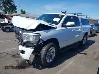 2022 Ram 1500 Big Horn with VIN 1C6SRFBT9NN397346, listed as a IAAI auction lot 42327129 with Not provided miles and . Bid and sale history available at DreamBid. Image 2.