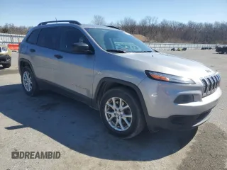 2016 Jeep Cherokee Sport with VIN 1C4PJMAB7GW215062, listed as a Copart auction lot 49578815 with 134,909 mi miles and Salvage Title. Bid and sale history available at carsss.com. Image 4.