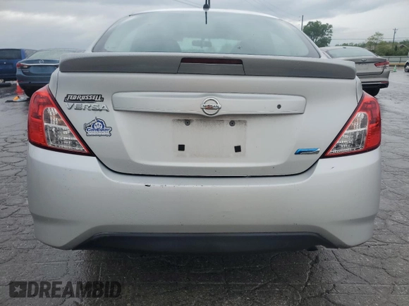 2015 Nissan Versa SV with VIN 3N1CN7AP5FL807681, listed as a Copart auction lot 53857695 with 124,508 mi miles and Salvage Title. Bid and sale history available at carsss.com. Image 6.