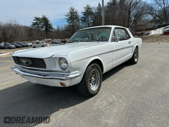 1966 Ford Mustang z VIN 6R07A196382, wystawiony jako Copart lot #49233695 z przebiegiem 23 927 mil mil oraz Nie do naprawy • Non repairable. Historia ofert i sprzedaży dostępna na DreamBid. Obrazek 1.