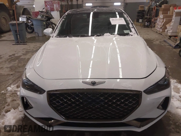 2020 Genesis G70 3.3T with VIN KMTG34LE6LU053580, listed as a IAAI auction lot 41220095 with 75,219 mi miles and . Bid and sale history available at DreamBid. Image 13.