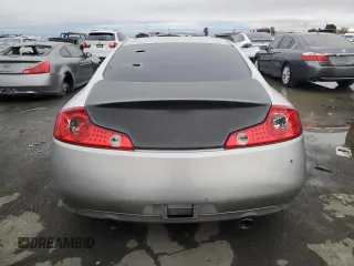2005 Infiniti G35 Coupe with VIN JNKCV54E05M409017, listed as a Copart auction lot 81518344 with 0 mi miles and Salvage Title. Bid and sale history available at carsss.com. Image 6.